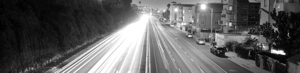 Pacific Coast Highway at night